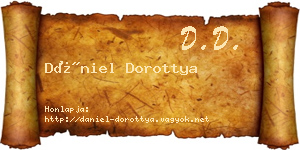 Dániel Dorottya névjegykártya